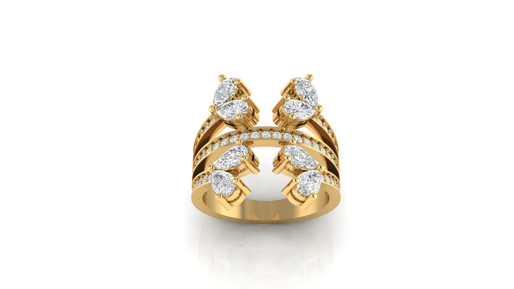 Triple Band Sapphire Ring