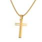 Sleek Dual - Bar Cross Necklace