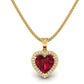Sparkling Heart of Passion Necklace