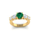 Aurora Emerald Crest Ring