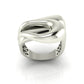 Stylish Two - Tone Wave Ring