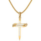 Radiant Wrapped Cross Necklace