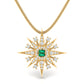 Shimmering Emerald Star Necklace