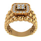 Beaded Elegance Ring