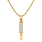 Elegant Sapphire Bullet Necklace