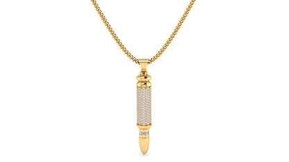 Elegant Sapphire Bullet Necklace
