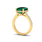 EMERALD ENGAGMENT RING S846