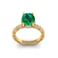 Solitaire Oval Ring S862