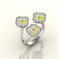THREE FLOWER RING S 181