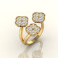 THREE FLOWER RING S 181