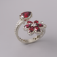 FLOWER PEAR RING S99
